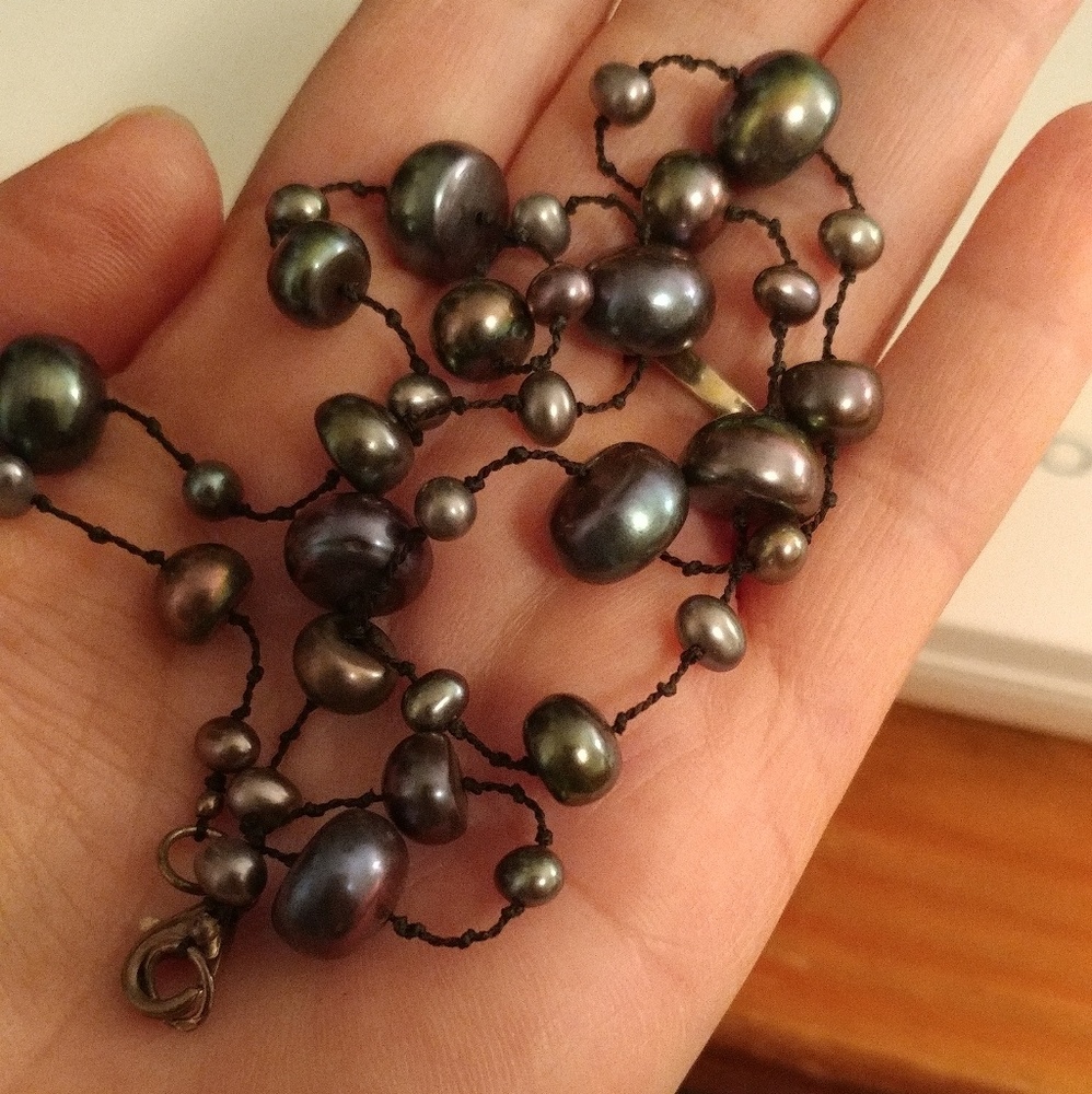 Gorgeous pearl necklace 925 silver clasp